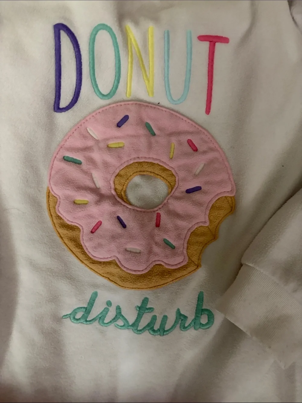Carter's Pink Donut Graphic Top with Mint Donut-Print Pants Pajama Set